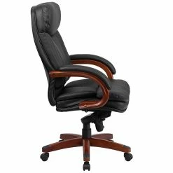 Flash Furniture LeatherSoft Executive Chair, Black/Mahogany (BT-90171H-S-GG) -Office Chairs Shop unnamed file 3660