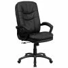 Flash Furniture Mid-Back Massaging Leather Executive Office Chair With Padded Loop Arms, Black -Office Chairs Shop unnamed file 3661