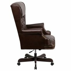 Flash Furniture CIJ600BRN Leathersoft Traditional Executive Chair, Brown -Office Chairs Shop unnamed file 3676