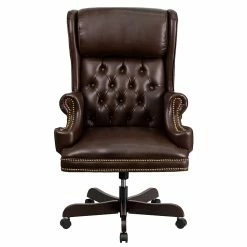 Flash Furniture CIJ600BRN Leathersoft Traditional Executive Chair, Brown -Office Chairs Shop unnamed file 3677