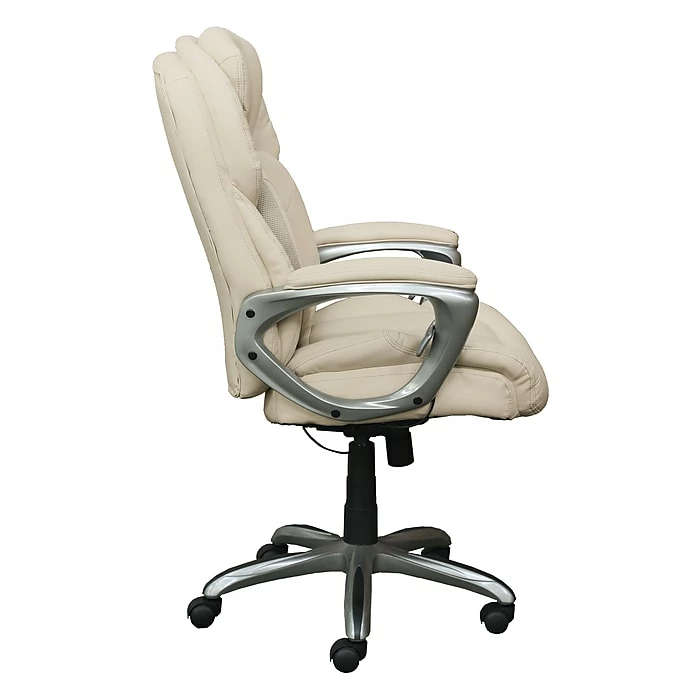 Serta Works My Fit Bonded Leather Executive Office Chair With 360 Motion Support, Inspired Ivory (CHR200063) 5 Serta Works My Fit Bonded Leather Executive Office Chair With 360 Motion Support, Inspired Ivory (CHR200063) - Image 3