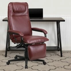 Flash Furniture High-Back LeatherSoft Executive Chair, Fixed Arms, Burgundy 12 Flash Furniture High-Back LeatherSoft Executive Chair, Fixed Arms, Burgundy -Office Chairs Shop unnamed file 3689