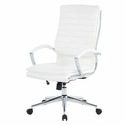 Office Star Pro-Line II White Faux Leather High Back Manager's Chair With Chrome Finish Arms And Base (SPX23590C-U11) -Office Chairs Shop unnamed file 3699