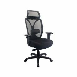 Tempur-Pedic Mesh Back Fabric Computer And Desk Chair, Black (TP6450-BLKMB)