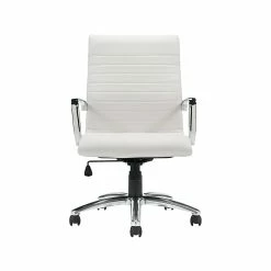 Offices To Go Luxhide Executive Chair, White (OTG11730BL28)
