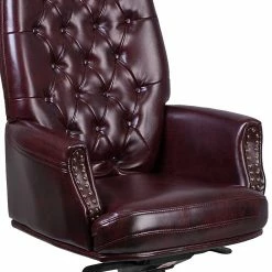 Flash Furniture Leather High Back Traditional Tufted Multifunction Executive Chair, Burgundy (BT90269HBY) -Office Chairs Shop unnamed file 3744