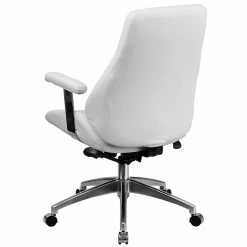 Flash Furniture Mid-Back Leather Executive Swivel Office Chair, White () -Office Chairs Shop unnamed file 3765