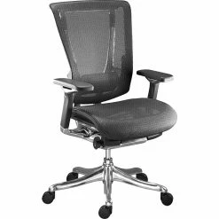 Raynor Marketing Raynor Nefil Pro Smart Motion Mesh Managers Chair, Tech Black, Retail