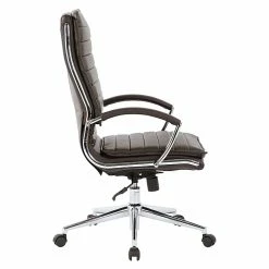 Office Star Pro-Line II Espresso Faux Leather High Back Manager's Chair With Chrome Finish Arms And Base (SPX23590C-U1) -Office Chairs Shop unnamed file 3789
