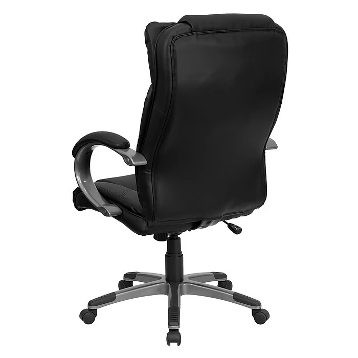Flash Furniture High Back Leather Executive Office Chairs With Titanium Finish Loop Arms (BT9088BK) 10 Flash Furniture High Back Leather Executive Office Chairs With Titanium Finish Loop Arms (BT9088BK) - Image 8