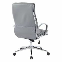 Office Star Pro-Line II Charcoal Gray Faux Leather High Back Manager's Chair With Chrome Finish Arms And Base (SPX23590C-U42) -Office Chairs Shop unnamed file 3808
