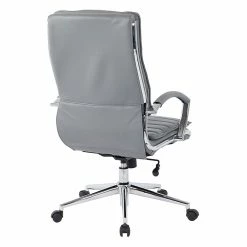 Office Star Pro-Line II Charcoal Gray Faux Leather High Back Manager's Chair With Chrome Finish Arms And Base (SPX23590C-U42) -Office Chairs Shop unnamed file 3809