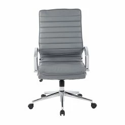 Office Star Pro-Line II Charcoal Gray Faux Leather High Back Manager's Chair With Chrome Finish Arms And Base (SPX23590C-U42) -Office Chairs Shop unnamed file 3810