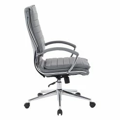 Office Star Pro-Line II Charcoal Gray Faux Leather High Back Manager's Chair With Chrome Finish Arms And Base (SPX23590C-U42) -Office Chairs Shop unnamed file 3812