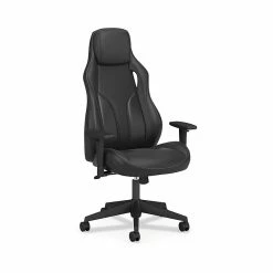 HON Ryder Leather Executive Chair, Black (HVL149.SB11)