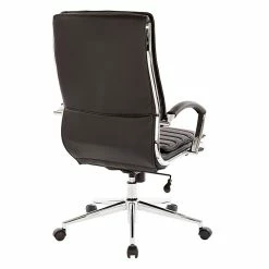 Office Star Pro-Line II Black Faux Leather High Back Manager's Chair With Chrome Finish Arms And Base (SPX23590C-U6) -Office Chairs Shop unnamed file 3832