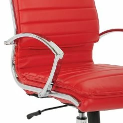 Office Star Pro-Line II Red Faux Leather High Back Manager's Chair With Chrome Finish Arms And Base (SPX23590C-U9) -Office Chairs Shop unnamed file 3851