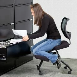 Flash Furniture Ergonomic Fabric Kneeling Chair, Armless, Black (WL3520) -Office Chairs Shop unnamed file 3882