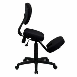 Flash Furniture Ergonomic Fabric Kneeling Posture Task Chair, Armless, Black -Office Chairs Shop unnamed file 3908
