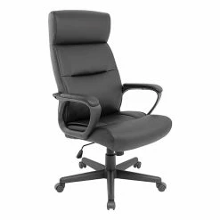 Staples Rutherford Luxura Manager Chair, Black (45608)