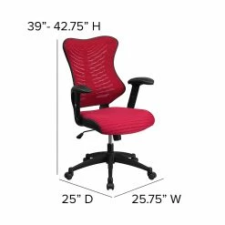 Flash Furniture BLZP806BY Mesh Office Chair, Burgundy (BLZP806BY) -Office Chairs Shop unnamed file 397