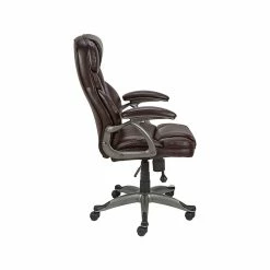Staples Osgood High-Back Bonded Leather Manager Chair, Brown (22298) -Office Chairs Shop unnamed file 3996