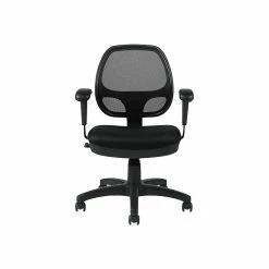 Global Offices To Go Mesh Fabric Manager Chair, Black (OTG11647B)