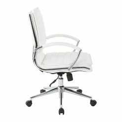 Office Star Pro-Line II White Faux Leather Mid-Back Manager's Chair With Chrome Finish Arms And Base (SPX23591C-U11) -Office Chairs Shop unnamed file 4046