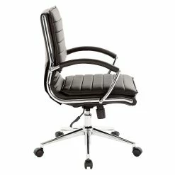 Office Star Pro-Line II Black Faux Leather Mid-Back Manager's Chair With Chrome Finish Arms And Base (SPX23591C-U6) -Office Chairs Shop unnamed file 4064