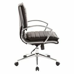 Office Star Pro-Line II Black Faux Leather Mid-Back Manager's Chair With Chrome Finish Arms And Base (SPX23591C-U6) -Office Chairs Shop unnamed file 4065