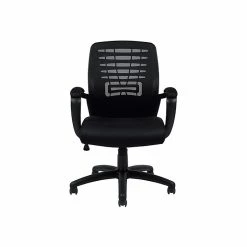 Global OTG Mesh Back Fabric Manager Chair, Black (OTG11750B)
