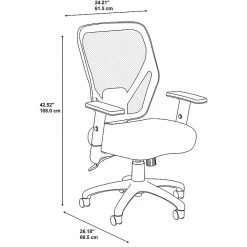 Bush Business Furniture Accord Mesh Back Office Chair, Black Fabric (CH1205BLF-03) -Office Chairs Shop unnamed file 4097
