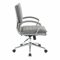 Office Star Pro-Line II Charcoal Gray Faux Leather Mid-Back Manager's Chair With Chrome Finish Arms And Base (SPX23591C-U42) -Office Chairs Shop unnamed file 4107