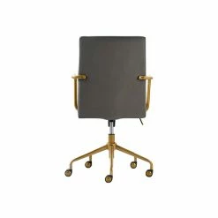 Elle Decor Giselle Fabric Computer And Desk Chair, Light Gray/Gold (CHR10058B) -Office Chairs Shop unnamed file 411
