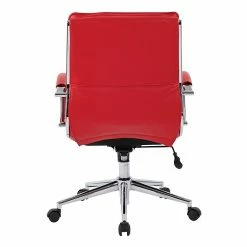 Office Star Pro-Line II Red Faux Leather Mid-Back Manager's Chair With Chrome Finish Arms And Base (SPX23591C-U9) -Office Chairs Shop unnamed file 4115