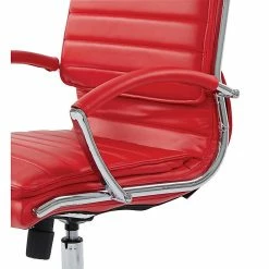 Office Star Pro-Line II Red Faux Leather Mid-Back Manager's Chair With Chrome Finish Arms And Base (SPX23591C-U9) -Office Chairs Shop unnamed file 4117