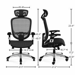 Union & Scale™ FlexFit™ Hyken Mesh Task Chair, Black (UN59460) -Office Chairs Shop unnamed file 4124