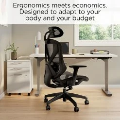 Union & Scale™ FlexFit™ Dexley Mesh Task Chair, Black (UN56946) -Office Chairs Shop unnamed file 4132