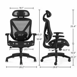 Union & Scale™ FlexFit™ Dexley Mesh Task Chair, Black (UN56946) -Office Chairs Shop unnamed file 4134