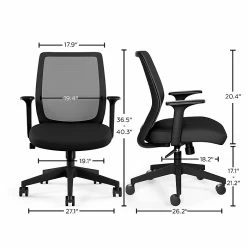 Union & Scale™ Essentials Mesh Back Fabric Task Chair, Black (UN56947) -Office Chairs Shop unnamed file 4143