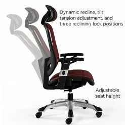 Union & Scale™ FlexFit™ Hyken Mesh Task Chair, Maroon (UN59462) -Office Chairs Shop unnamed file 4157