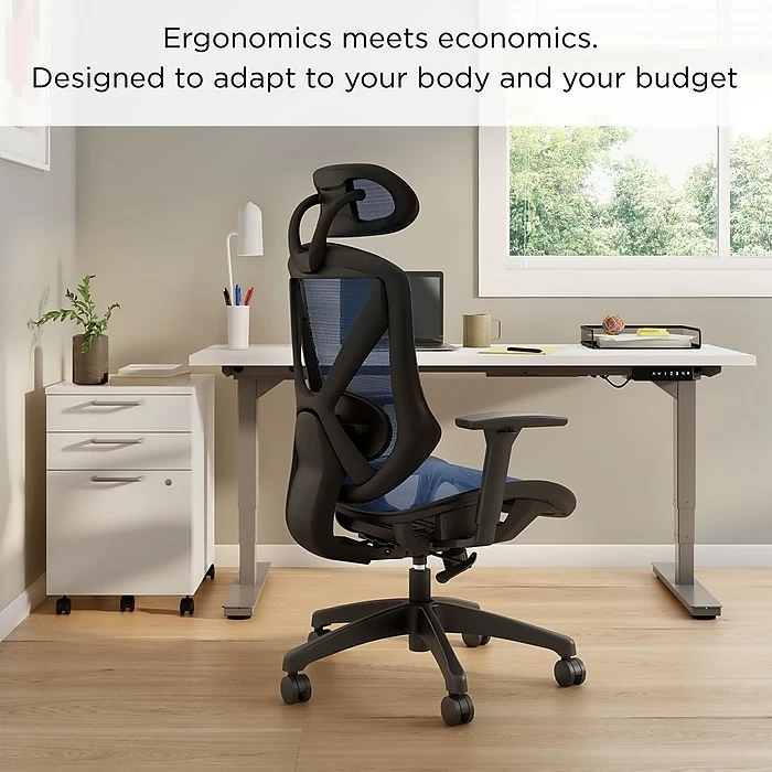 Union & Scale™ FlexFit™ Dexley Mesh Task Chair, Blue (UN59375) 7 Union & Scale™ FlexFit™ Dexley Mesh Task Chair, Blue (UN59375) - Image 5