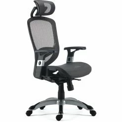 Union & Scale™ FlexFit™ Hyken Mesh Task Chair, Charcoal Gray (UN59464)