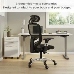 Union & Scale™ FlexFit™ Hyken Mesh Task Chair, Charcoal Gray (UN59464) -Office Chairs Shop unnamed file 4187