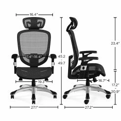 Union & Scale™ FlexFit™ Hyken Mesh Task Chair, Charcoal Gray (UN59464) -Office Chairs Shop unnamed file 4189