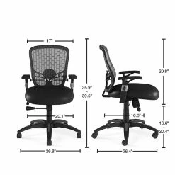 Staples Corvair Mesh Back Luxura Faux Leather Computer And Desk Chair, Black (23097) -Office Chairs Shop unnamed file 4206