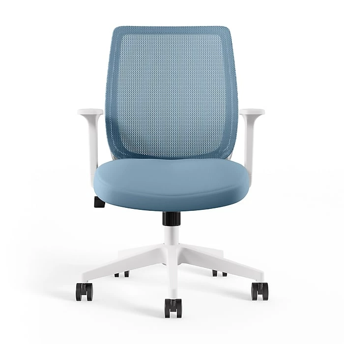 Union & Scale™ Essentials Mesh Back Fabric Task Chair, Seafoam (UN60409) 3 Union & Scale™ Essentials Mesh Back Fabric Task Chair, Seafoam (UN60409)