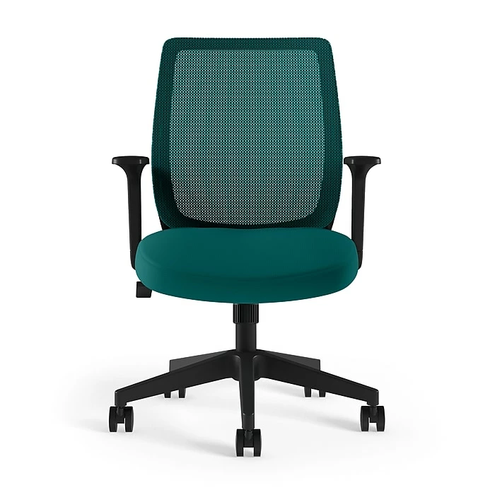 Union & Scale™ Essentials Mesh Back Fabric Task Chair, Seafoam (UN60409) 14 Union & Scale™ Essentials Mesh Back Fabric Task Chair, Seafoam (UN60409) - Image 12
