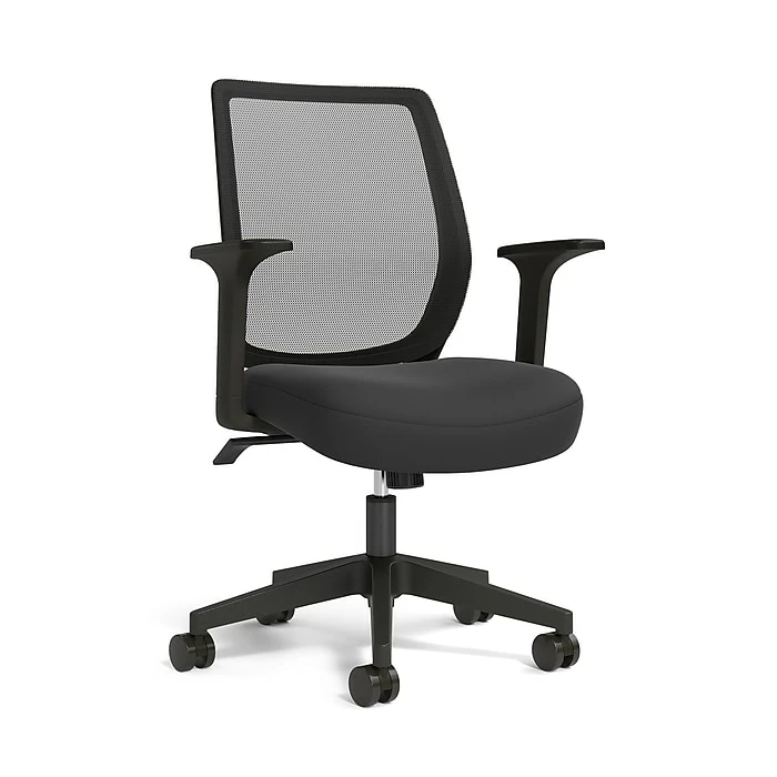 Union & Scale™ Essentials Mesh Back Fabric Task Chair, Seafoam (UN60409) 15 Union & Scale™ Essentials Mesh Back Fabric Task Chair, Seafoam (UN60409) - Image 13