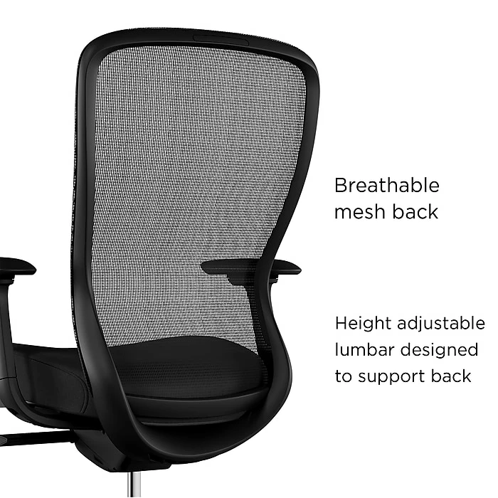 Union & Scale™ Workplace2.0™ Ayalon Mesh Back Fabric Task Chair, Black (UN51505) 4 Union & Scale™ Workplace2.0™ Ayalon Mesh Back Fabric Task Chair, Black (UN51505) - Image 2